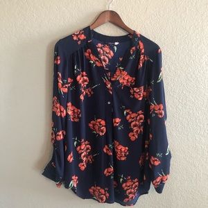 ModCloth Floral Button-up